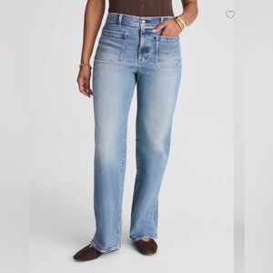Madewell Curvy Petite Emmett Wide-Leg Jean | Size 31 Petite